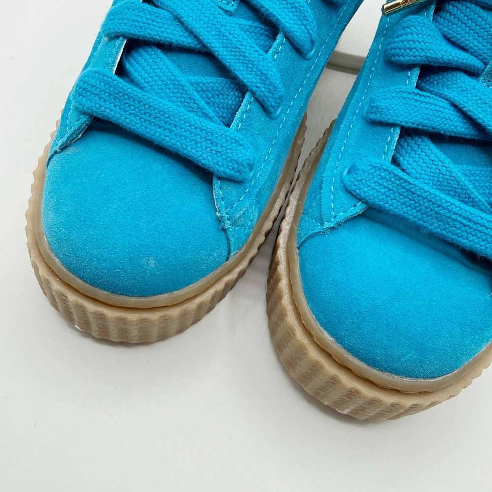 Puma Fenty X Puma Creeper Phatty Shoes Size 7.5 Womens Blue/Yellow NEW - Picture 4 of 13